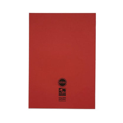 Rhino Exercise Book 80 Page S10 A4+ Red (Pack of 50) VDU080-301-8