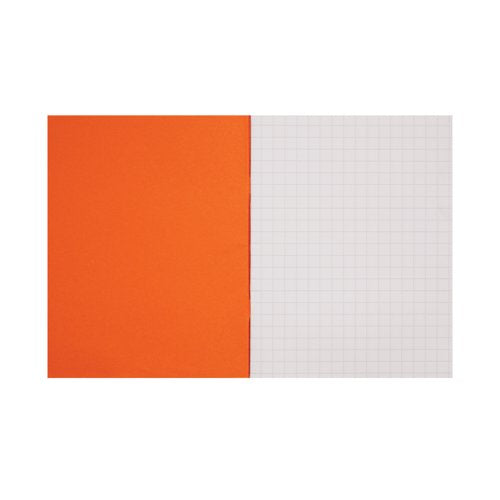 Rhino Exercise Book 10mm Square 80P 9x7 Orange (Pack of 100) VC46834