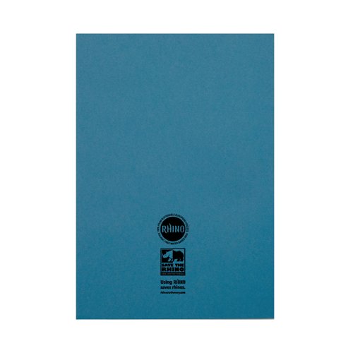 Rhino Exercise Book 15mm Ruled 64P A4 Light Blue (Pack of 50) VC48375