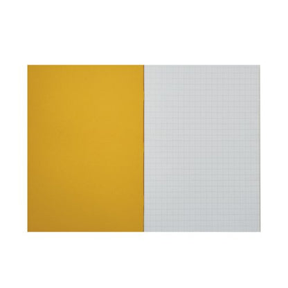 Rhino Exercise Book 10mm Square 64P A4 Yellow (Pack of 50) VC48405
