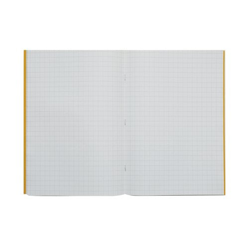 Rhino Exercise Book 10mm Square 64P A4 Yellow (Pack of 50) VC48405