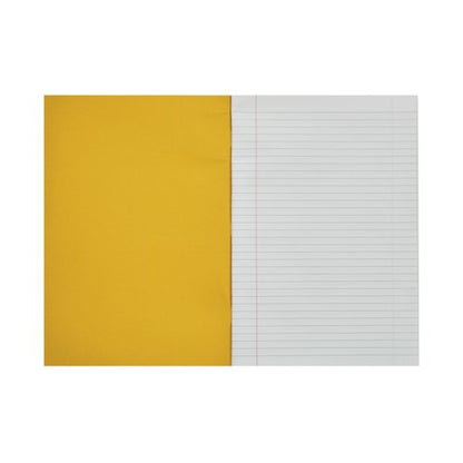 Rhino Exercise Book 8mm Ruled 80 Pages A4 Yellow (Pack of 50) VC48472