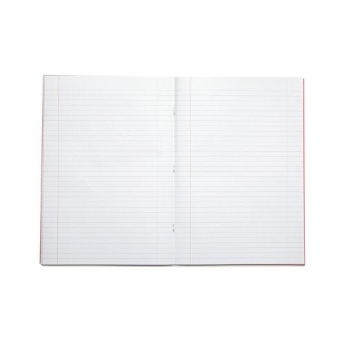 Rhino Exercise Book 80 Page 13x9in 8mm Ruled Red Contract (Pack of 50) VDUV080-200-6