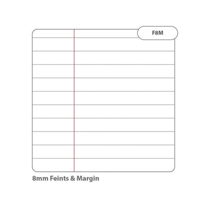 Rhino Exercise Book 80 Page 13x9in 8mm Ruled Purple Contract (Pack of 50) VDUV080-214-6