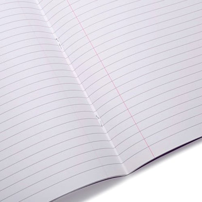 Rhino Exercise Book 80 Page A4 8mm Ruled Purple Contract (Pack of 50) VEXV668-1595-0