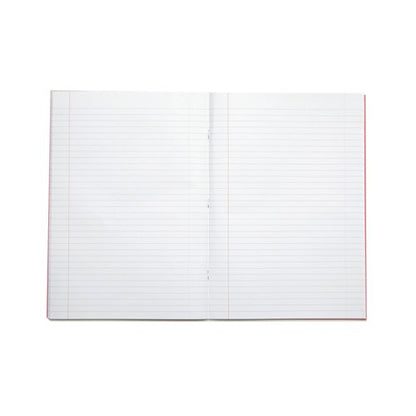 Rhino Exercise Book 80 Page A4 8mm Ruled Red Contract (Pack of 50) VEXV668-495-0