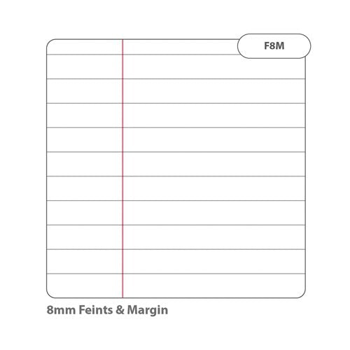 Rhino Exercise Book 80 Page A4 8mm Ruled Red Contract (Pack of 50) VEXV668-495-0