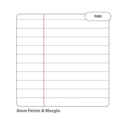 Rhino Exercise Book 80 Page A4 8mm Ruled Red Contract (Pack of 50) VEXV668-495-0