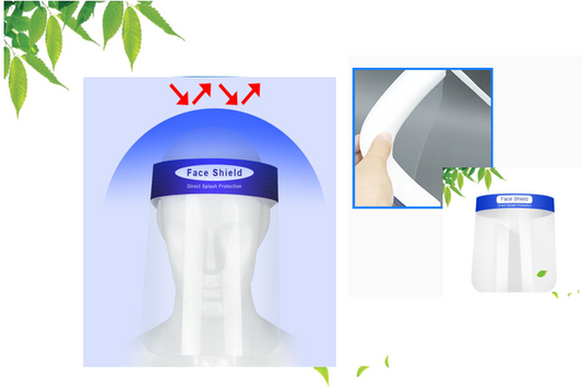 Splash Proof Industrial Protective Transparent Plastic Face Mask Face Shield Visor