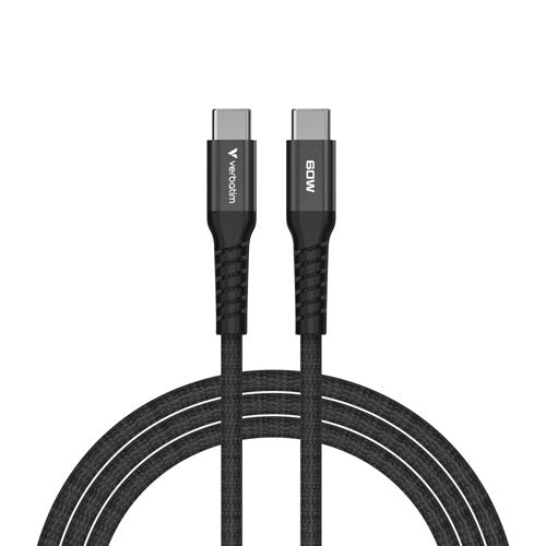 Verbatim Sync + Charge Magnetic Cable 60W USB-C to USB-C 120cm Black 31859