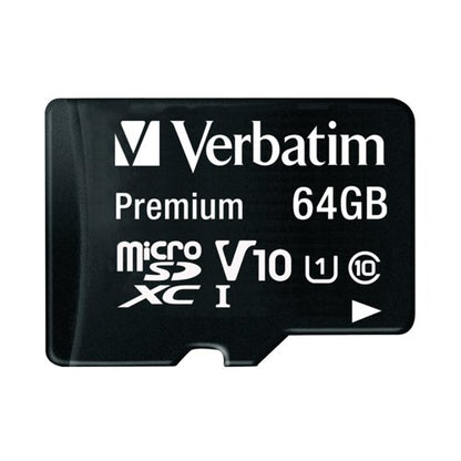 Verbatim Premium SDXC Micro Card 64Gb with Adapter 44084