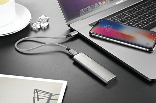 Verbatim Vx500 External Portable SSD USB 3.1 G2 120GB Silver 47441