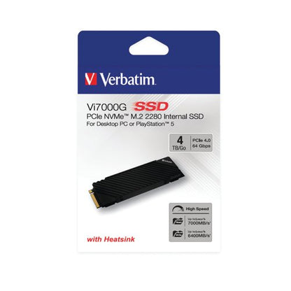 Verbatim Vi7000G PCIe NVMe M.2 2280 Internal Solid State Drive 4TB 49369