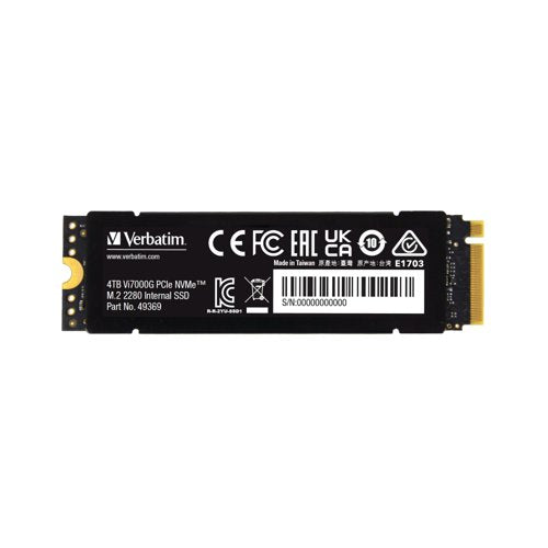 Verbatim Vi7000G PCIe NVMe M.2 2280 Internal Solid State Drive 4TB 49369