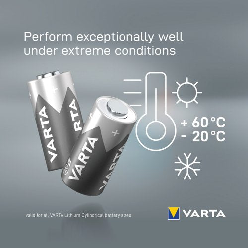 Varta CR123A Professional Lithium Primary Battery 6205301401