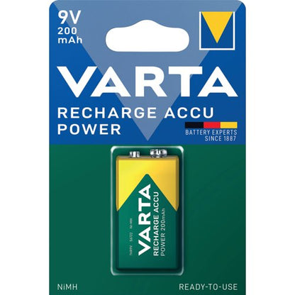 Varta Rechargeable Accu Battery 9V NiMH 200 mAh 56722101401