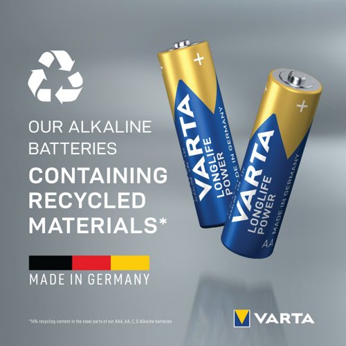Varta Longlife Power AA Battery (Pack of 40) 04906121194
