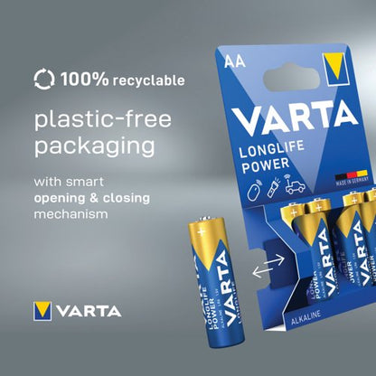 Varta Longlife Power AA Battery (Pack of 40) 04906121194