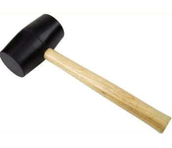 Worldwide Tools Rubber Mallet Wooden Handle 454gm