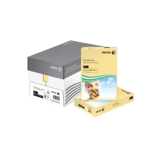 Xerox Symphony A4 Paper 80gsm Pastel Ivory (Pack of 500) 003R93964