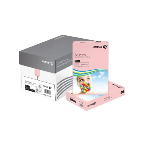 Xerox Symphony A4 Paper 80gsm Pastel Pink (Pack of 500) 003R93970
