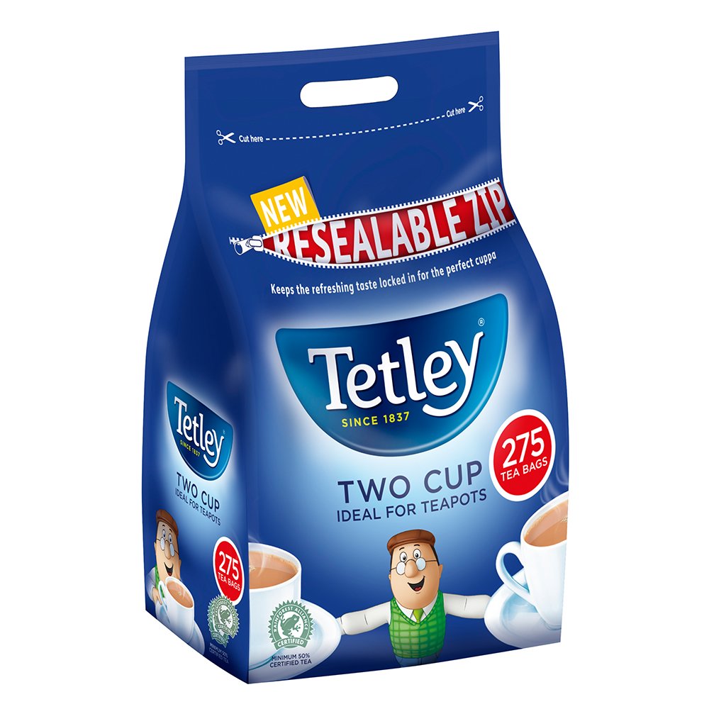 Tetley 275's {Strong 2 Cup } Tea Bags - ONE CLICK SUPPLIES