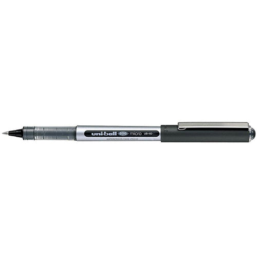 Uni-ball Eye UB157 Rollerball Pen Fine 0.7mm Tip 0.5mm Line Black (Pack 12) - ONE CLICK SUPPLIES