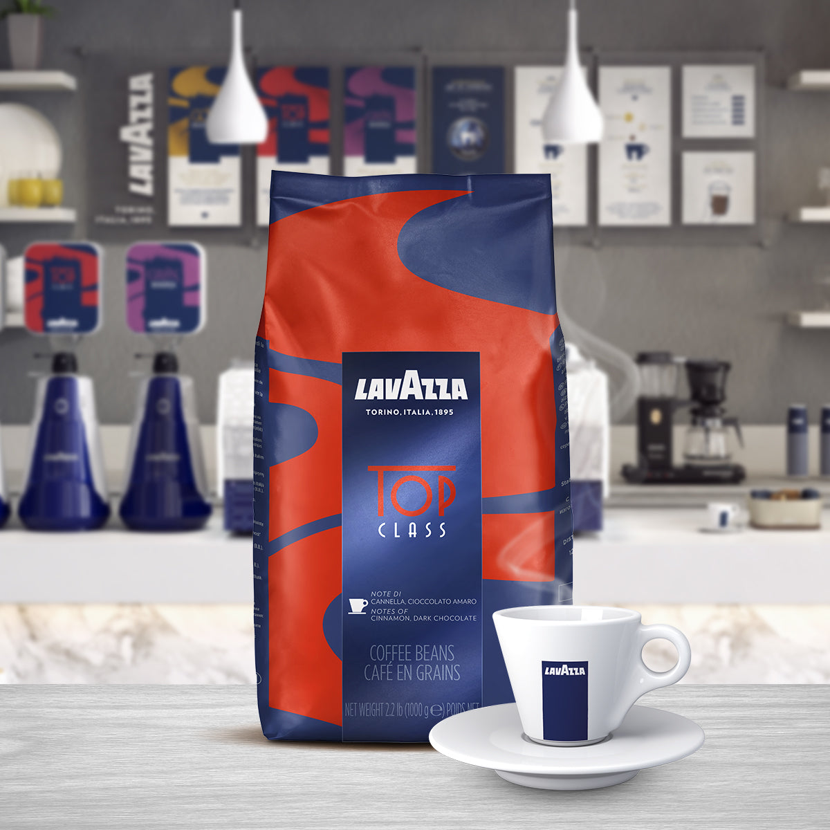 Lavazza Espresso Top Class Coffee Beans 1kg - ONE CLICK SUPPLIES