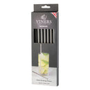 Viners 7pc Long Steel Drinking Straws Gift {6 Straws & 1 Cleaning Brush}