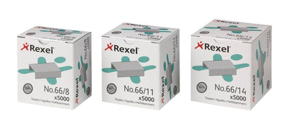 Rexel 66/14mm Staples (Pack 5000) 06075 - ONE CLICK SUPPLIES