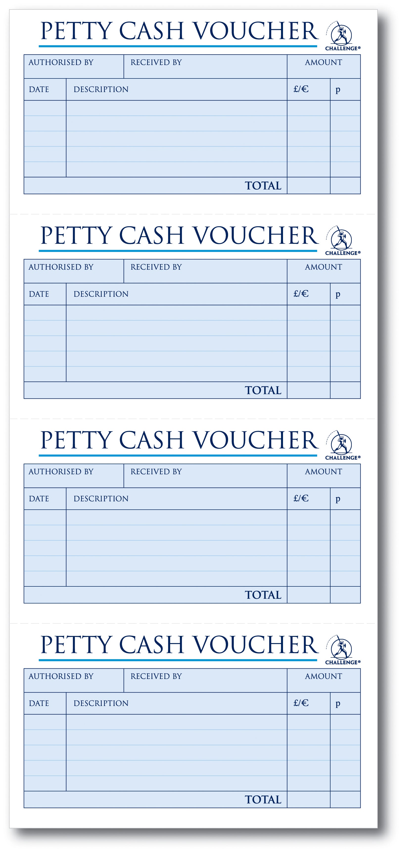 Challenge 280x141mm Duplicate Petty Cash Book Carbonless Wirebound 200 Sets - 100080052 - ONE CLICK SUPPLIES