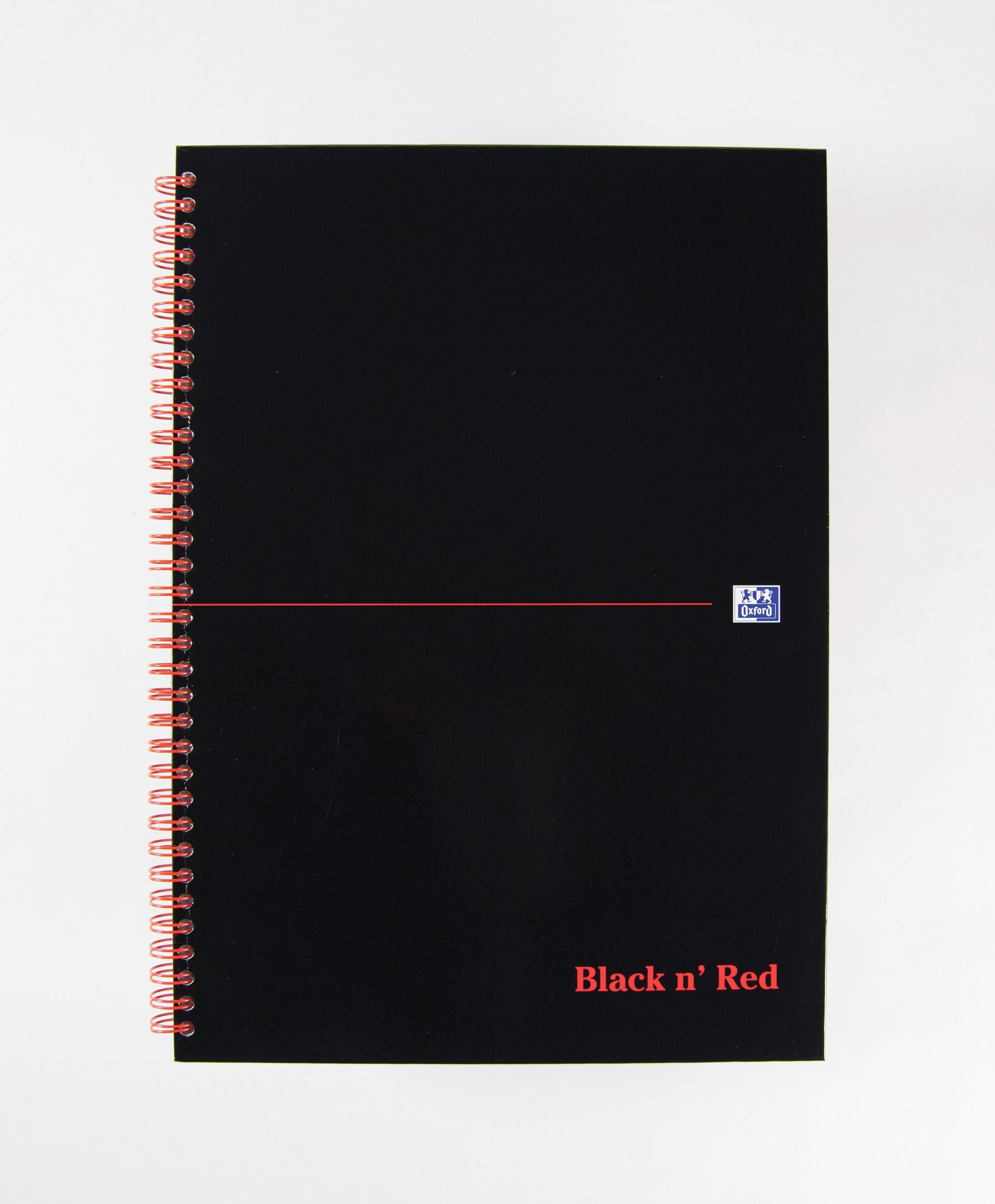 Black n Red Notebook Wirebound A4 Hardback A-Z Ruled 140 Pages 100080232 - ONE CLICK SUPPLIES