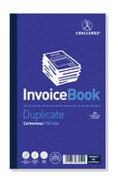 Challenge Duplicate Invoice Book 210x130mm Card Cover With VAT 100 Sets (Pack 5) 100080412 - ONE CLICK SUPPLIES