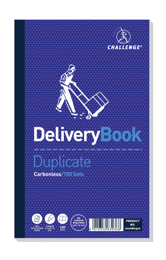 Challenge Duplicate Book Carbonless Delivery Note 210x130mm (Pack 5) 100080470 - ONE CLICK SUPPLIES