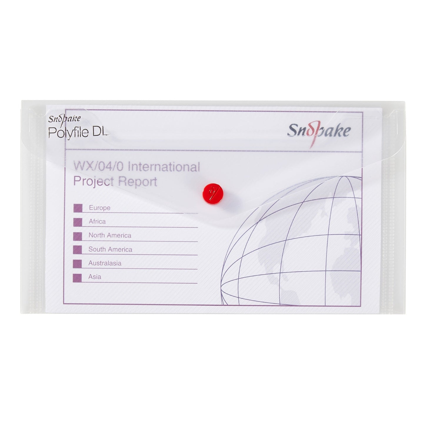 Snopake Polyfile Wallet File Polypropylene DL Clear (Pack 5) - 10057 - ONE CLICK SUPPLIES