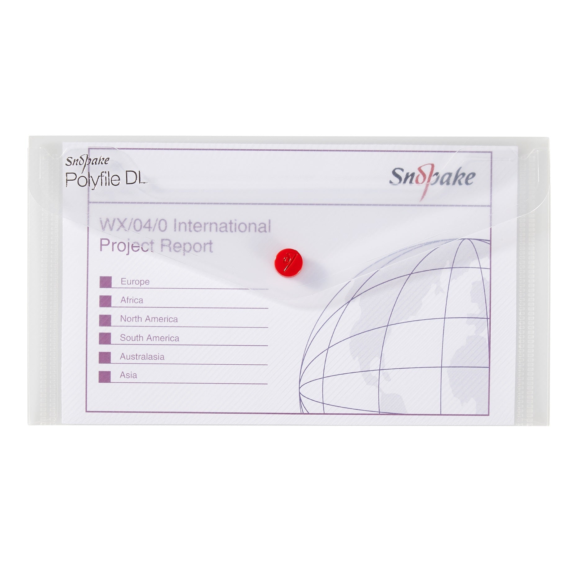 Snopake Polyfile Wallet File Polypropylene DL Clear (Pack 5) - 10057 - ONE CLICK SUPPLIES