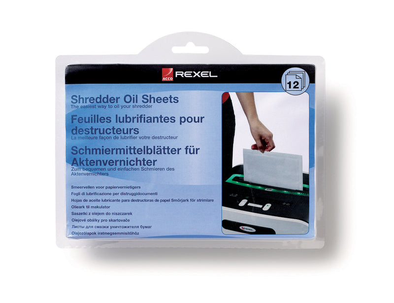 Rexel Shredder Oil Sheets (Pack 20) 2101949 - ONE CLICK SUPPLIES