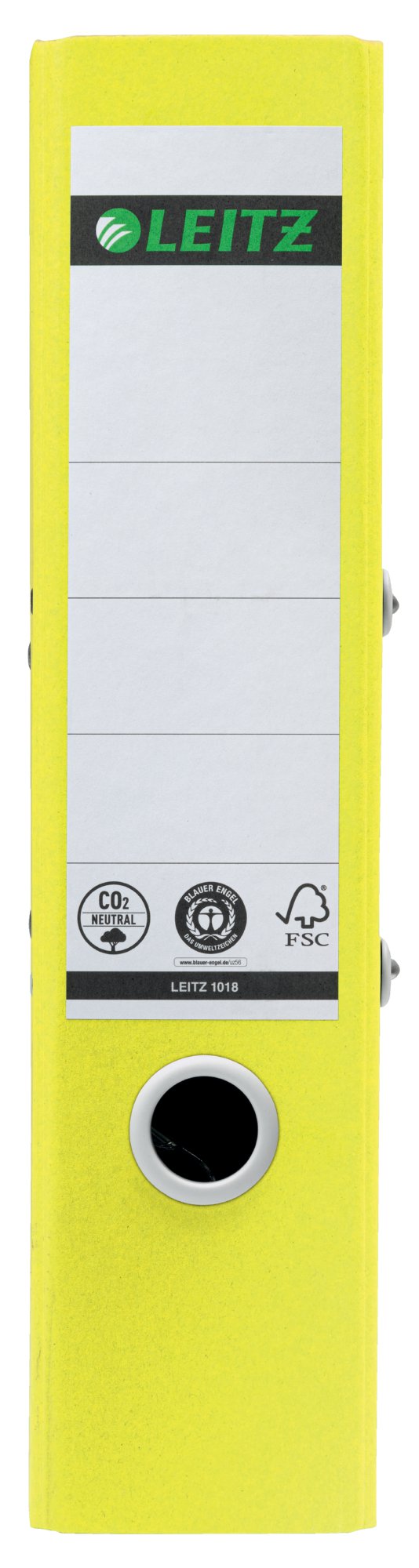 Leitz 180 Recycle Lever Arch File A4 80mm Spine Yellow 10180015 - ONE CLICK SUPPLIES