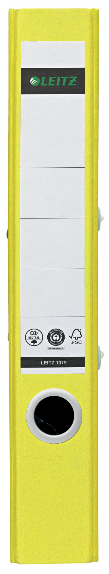 Leitz 180 Recycle Lever Arch File A4 50mm Spine Yellow 10190015 - ONE CLICK SUPPLIES