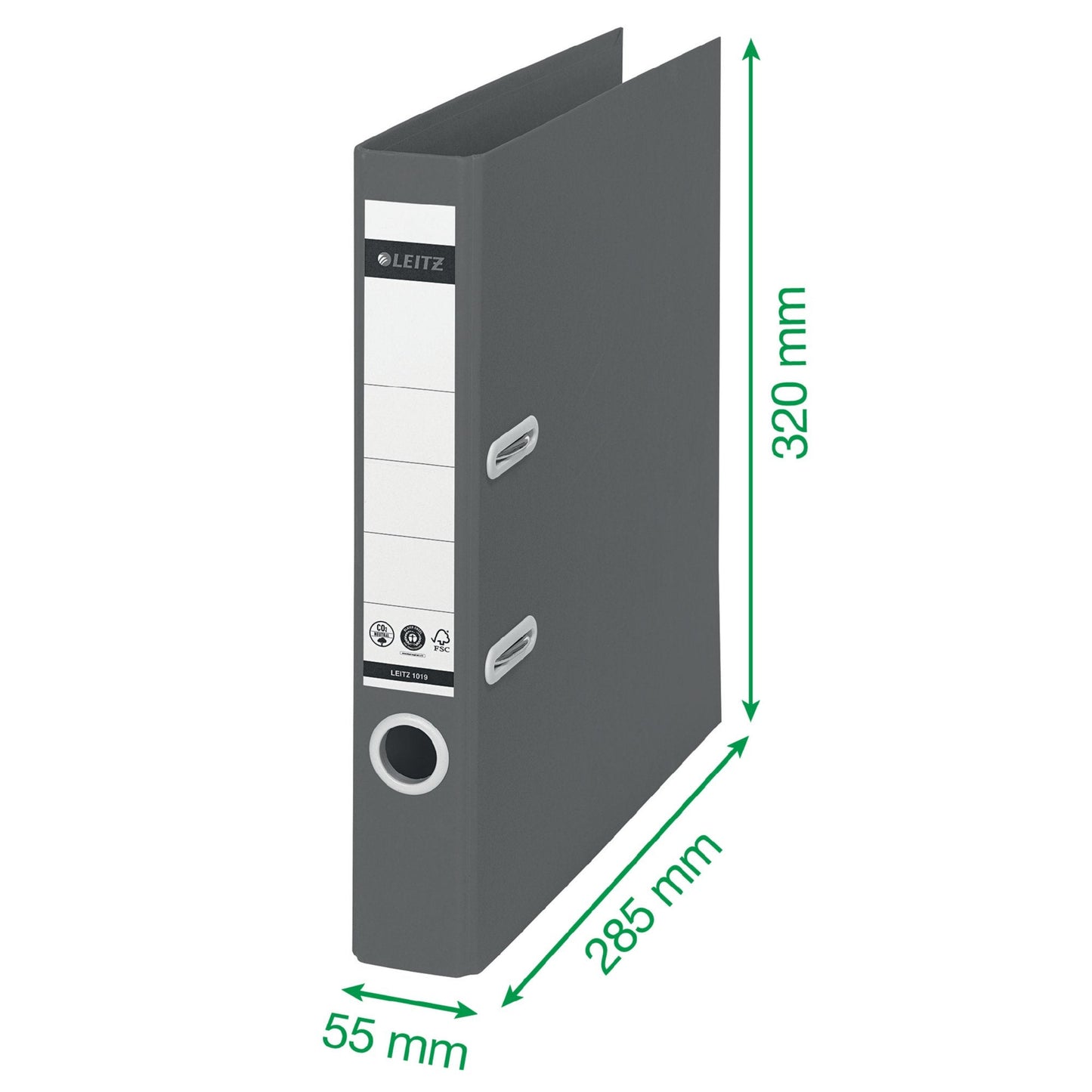 Leitz 180 Recycle Lever Arch File A4 50mm Spine Green 10190055 - ONE CLICK SUPPLIES