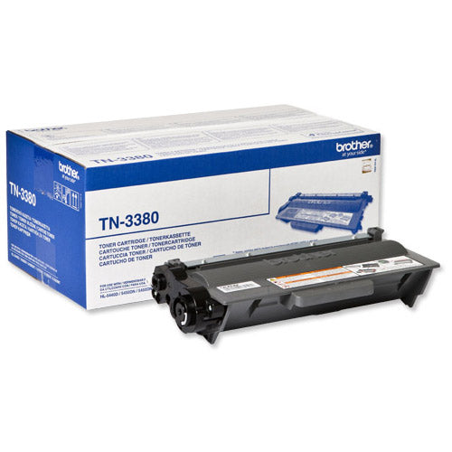 Brother TN-3380 Black Laser Toner Cartridge High Yield Code TN3380 - ONE CLICK SUPPLIES