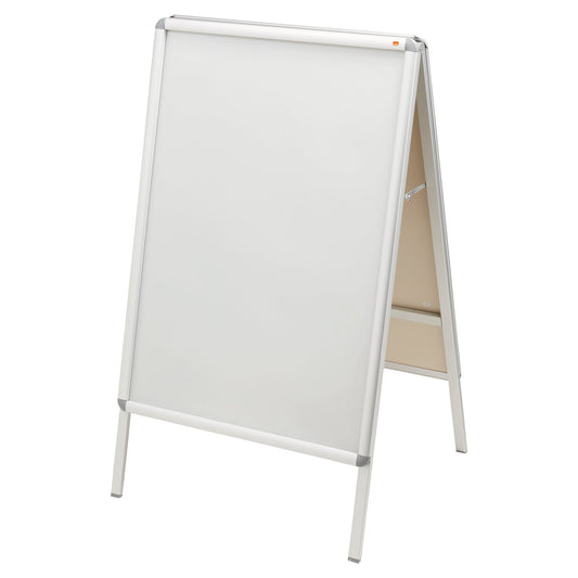 Nobo A Board Snap Frame Poster Display 700x1000mm Aluminium Frame Plastic Front Silver 1902205 - ONE CLICK SUPPLIES