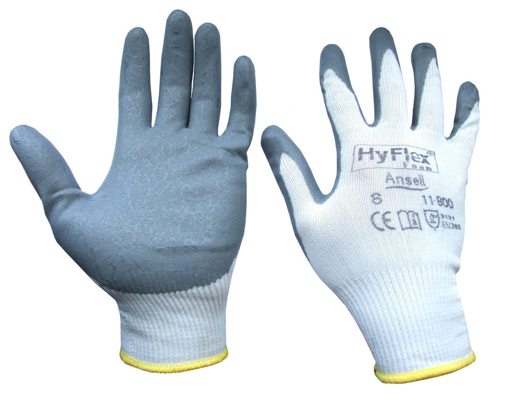 Ansell Hyflex Grey Foam Gloves (Pair) - ONE CLICK SUPPLIES