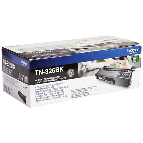 Brother TN326BK Black Toner Cartridge High Capacity TN-326BK - ONE CLICK SUPPLIES