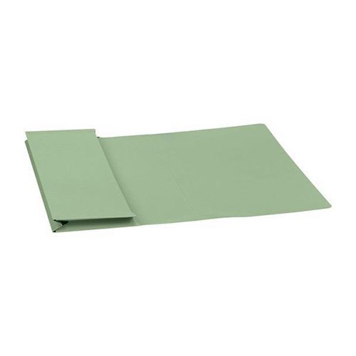 Guildhall Document Wallet Full Flap 315gsm Capacity 35mm Foolscap Green Pack 50 Code PW2-GRN - ONE CLICK SUPPLIES