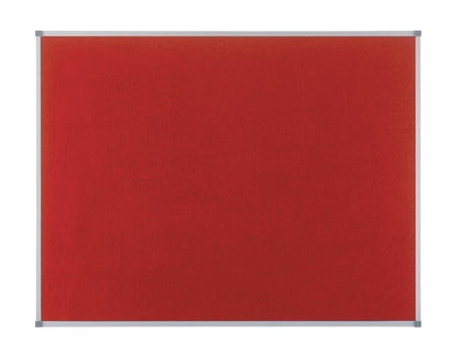 Nobo Classic Red Felt Noticeboard Aluminium Frame 1200x900mm 1902260 - ONE CLICK SUPPLIES