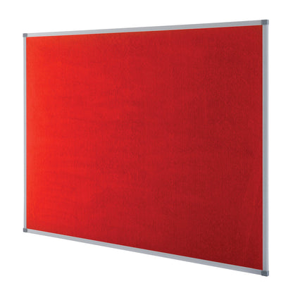 Nobo Classic Red Felt Noticeboard Aluminium Frame 1200x900mm 1902260 - ONE CLICK SUPPLIES