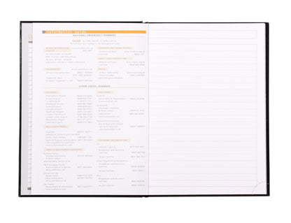 Rhodia A5 Hard Cover Casebound Business Book Ruled 192 Pages Black (Pack 3) - 119231C - ONE CLICK SUPPLIES