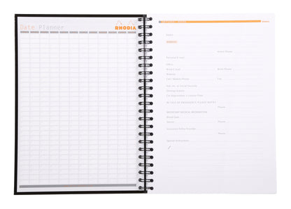 Rhodia A4 Wirebound Hard Cover Notebook Ruled 160 Pages (Pack 3) 119232C - ONE CLICK SUPPLIES