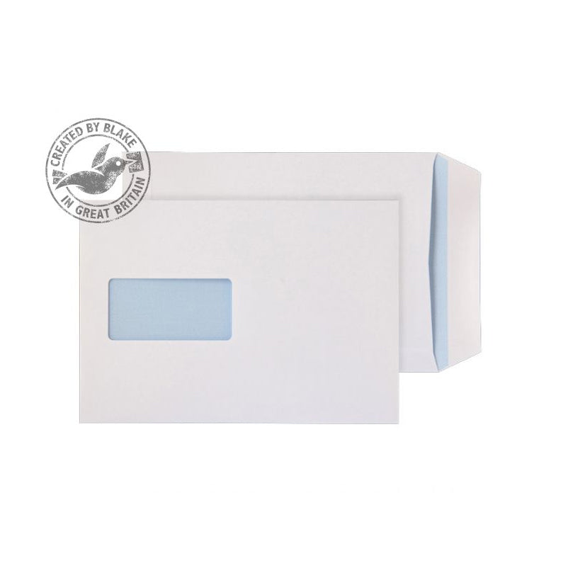 Blake PurelyEveryday C5 100gsm Peel & Seal White Window Envelopes (Pack of 500) - ONE CLICK SUPPLIES